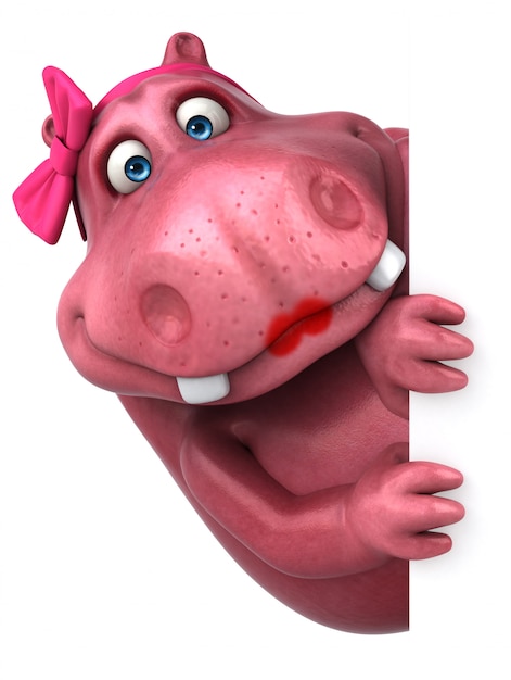 Pink Hippo animatie