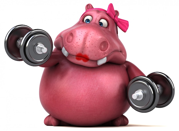 Pink Hippo animation