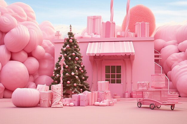 Pink Holiday Store