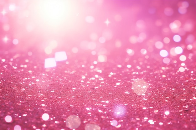 Pink hologram glittery background