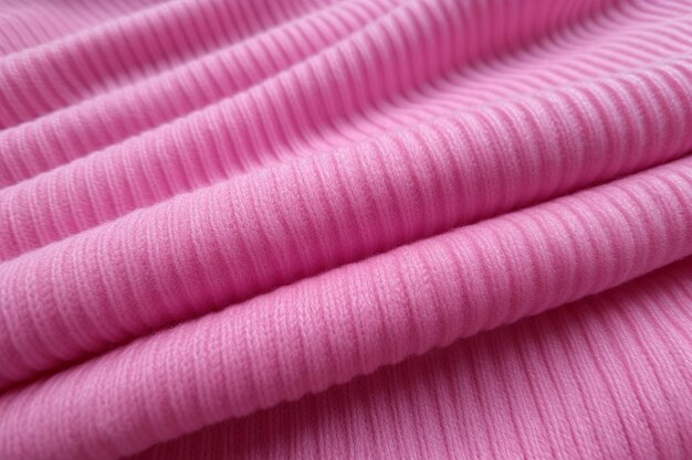 Photo pink knitted fabric