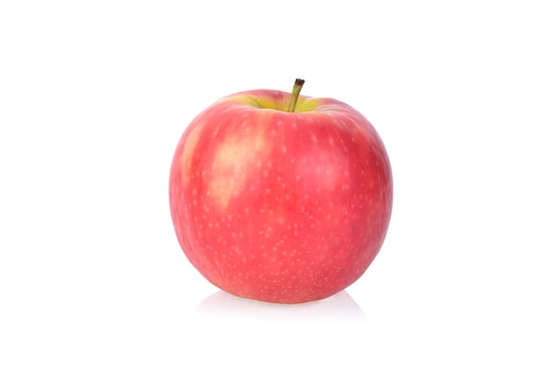 Pink lady apples isolated