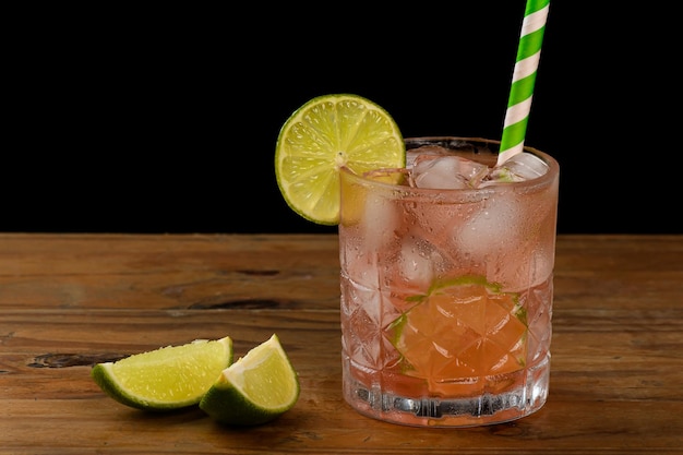 pink lemonade, made with ros wine and lemon