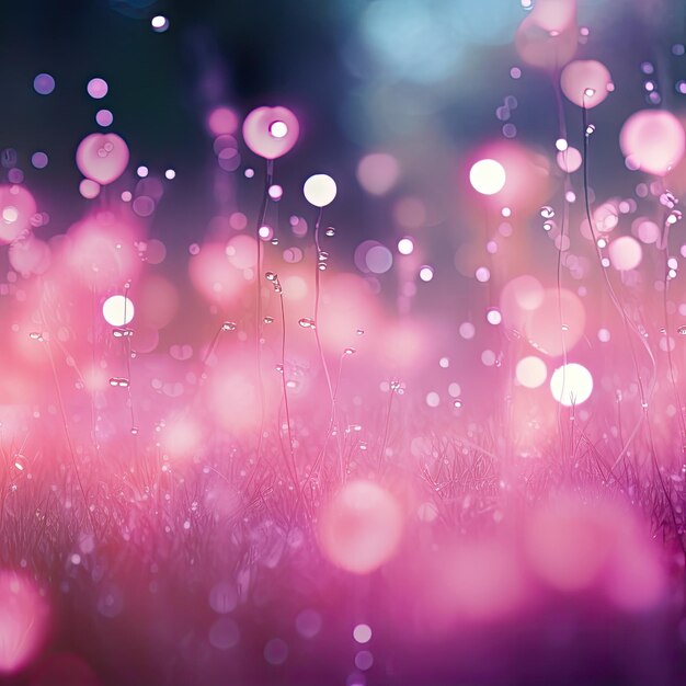 Foto luce rosa con effetto bokeh