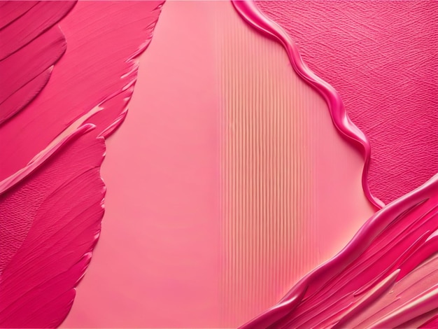 ピンクのリップスティック   ピンク色のバックグラウンド  メイクアップ  美容学  コスメティクスのための横のバナー 