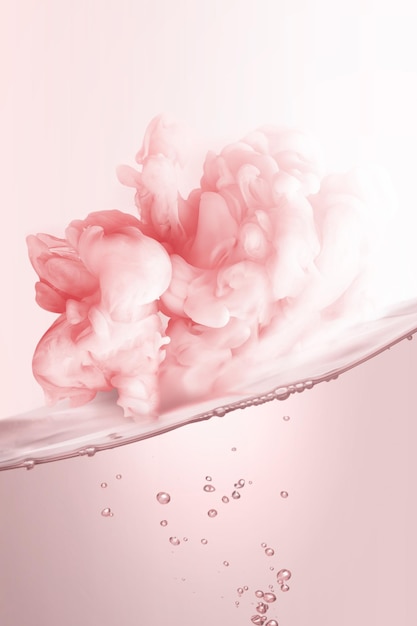 Foto liquido rosa con il numero 3 sopra