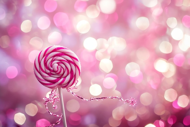 Photo pink lollipop ar c