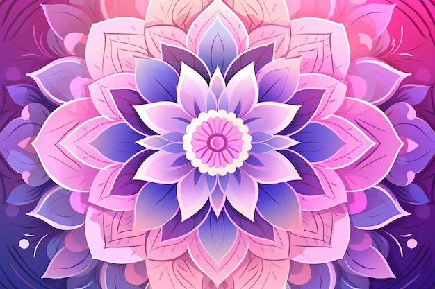 Pink mandala background design