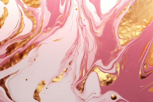 Pink marble abstract Generate Ai