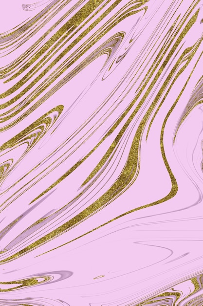 사진 금색 안감이 있는 분홍색 대리석 배경