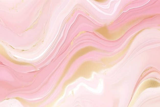 Pink marble background with a gold and pink marble texture.