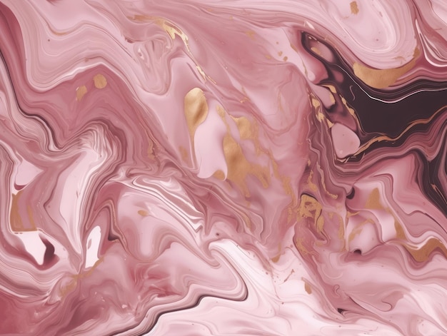 A pink marble background with a gold and pink marble texture.