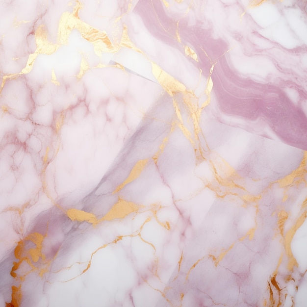 pink marble golden lines