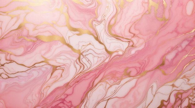 Pink marble pastel gradient background with golden lines