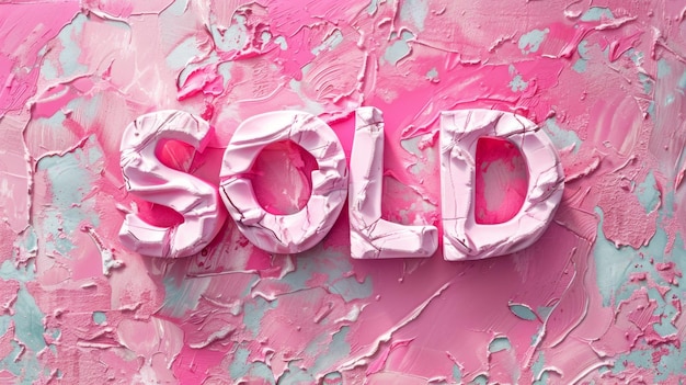 Pink Marble Sold concept art poster