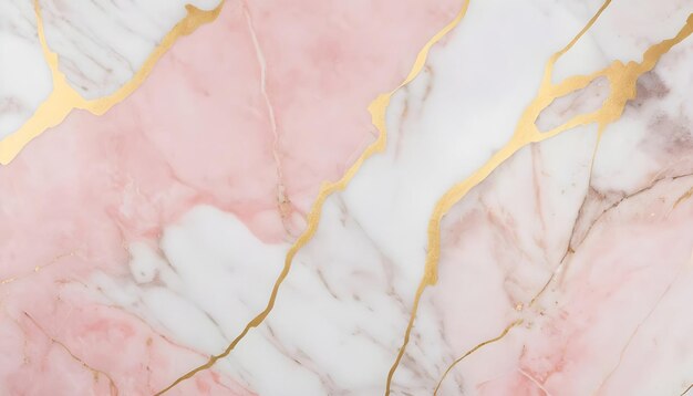 a pink marble with gold and white stripes