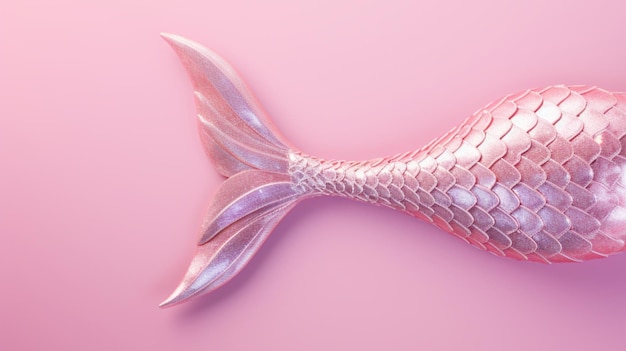 Pink mermaid tail