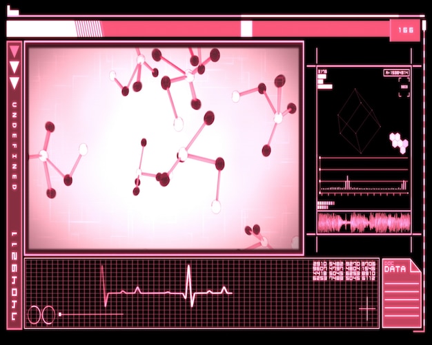 ピンク分子細胞界面