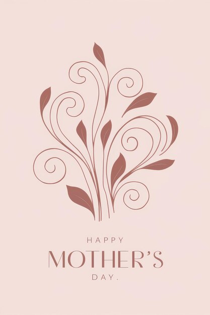 Photo pink mothers day card