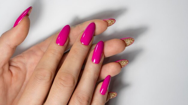 Photo pink nails