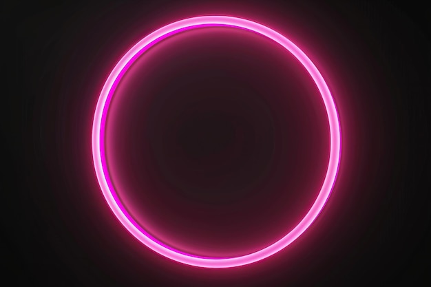 pink neon circle