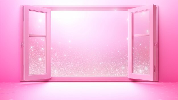 pink open magic window