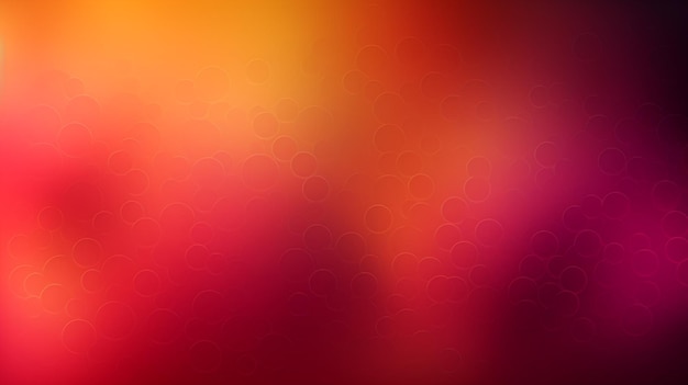 Pink and orange background with a circle of bubbles