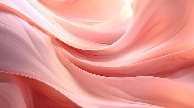 A pink and orange background with a soft wave pattern.