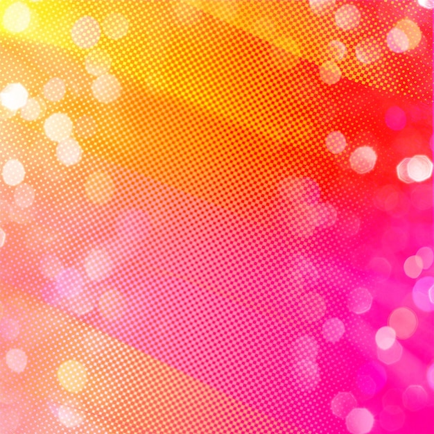 Pink and orange bokeh square background