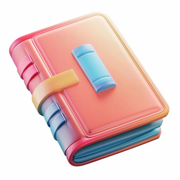 Photo a pink and orange case with a blue and orange cover