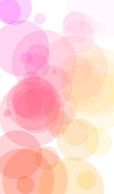 A pink and orange circle background with a white background.