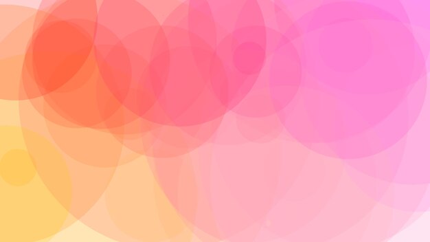 Pink and orange circles on a pink background