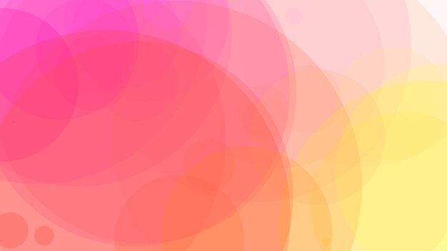 Pink and orange circles with a gradient background