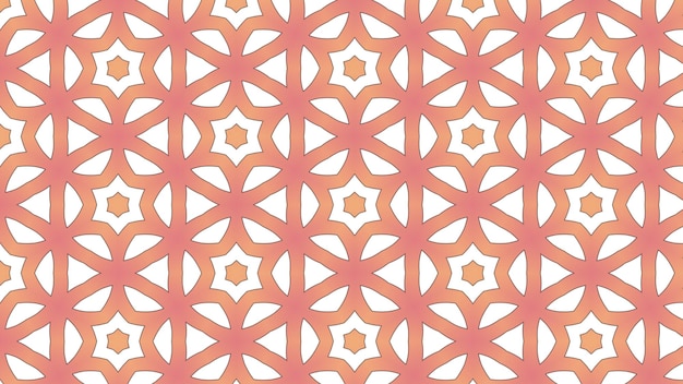 pink and orange geometric pattern by the artist.