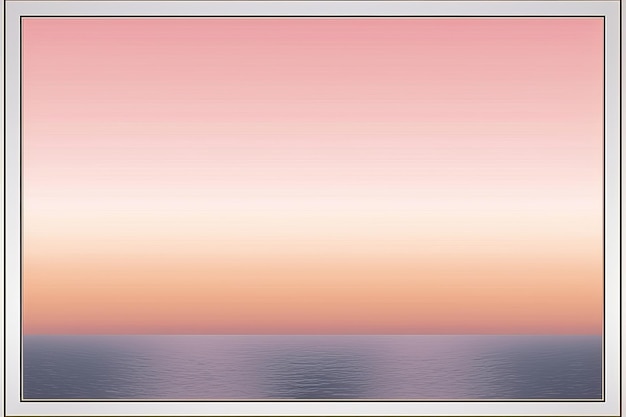 A pink and orange sunset over the ocean