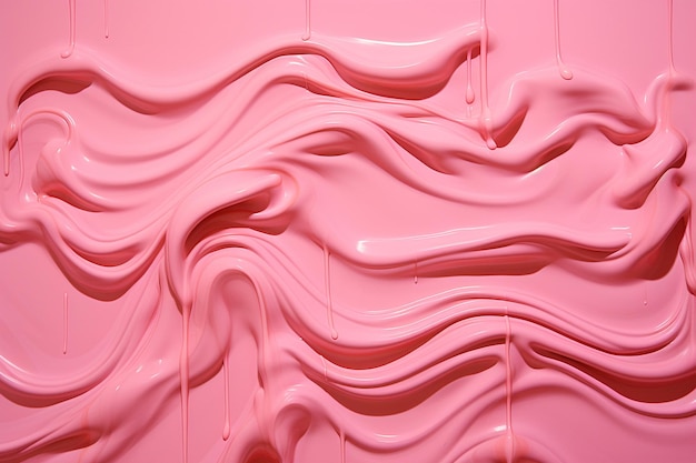 Pink paint on a canvas