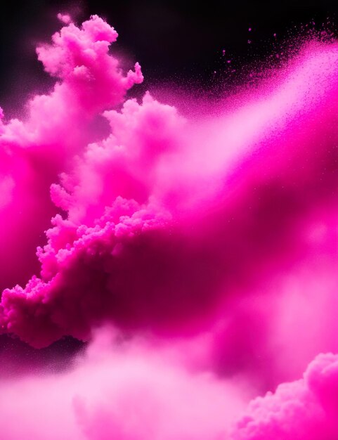 Photo pink paint in the dark