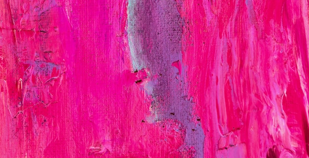 A pink painting with a purple background and the word love on it.