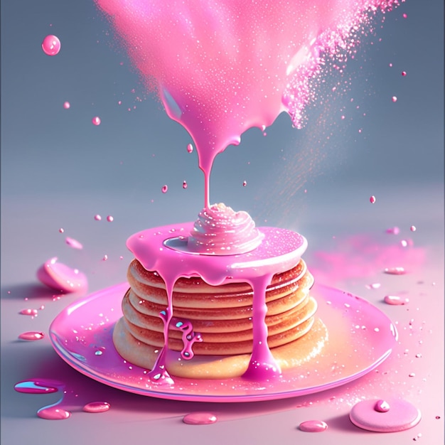 Pink pancake