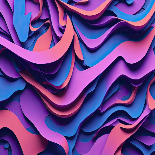 pink paper wave texture background