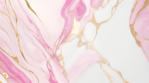 Pink pastel marble textures creative minimalist luxury gold abstract background with golden lines