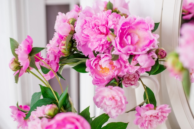 Pink peonies