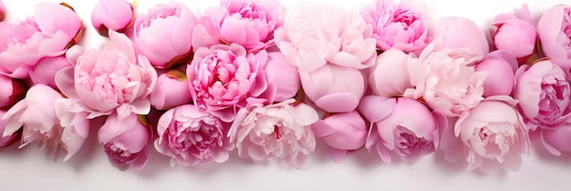 Pink Peony Flowers