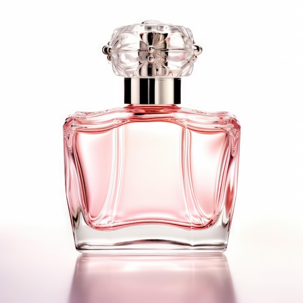 Pink perfume bottle by Generative AI