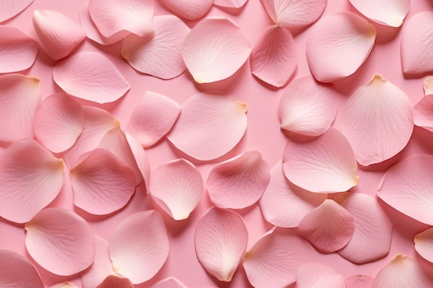 Фото Розовые лепестки на розовом фоне