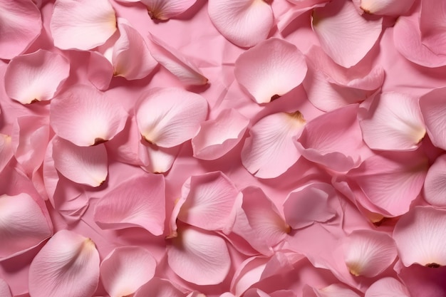 Pink petals on a pink background