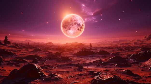 pink planet HD wallpaper photographic image