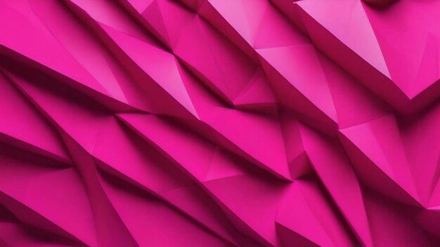 Foto tessitura geometrica 3d a modello poligonale rosa