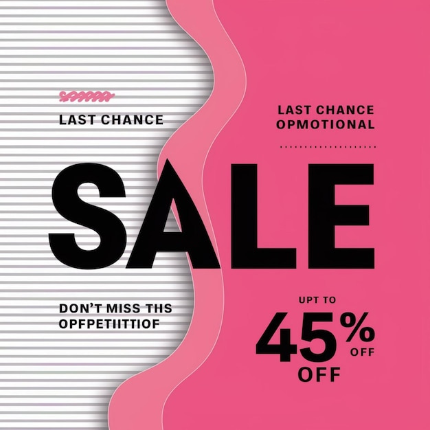 a pink poster for the sale of the sale season