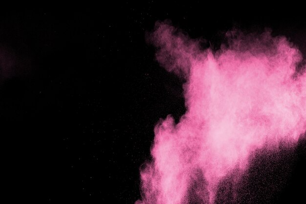 Pink powder explosion